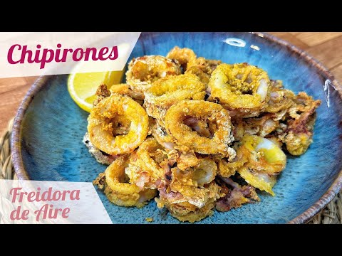 CHIPIRONES FRITOS EN FREIDORA DE AIRE 🦑 Quedan CRUJIENTES