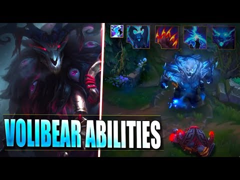 VOLIBEAR REWORK ABILITIES GAMEPLAY SPOTLIGHT & Skins Preview - League of Legends