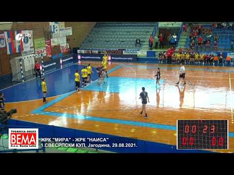 ZRK "MIRA" PRIJEDOR : ZRK "NAISA" NIS, UTAKMICA ZA TRECE MJESTO, 1. SVESRPSKI KUP, 29.08.2021.