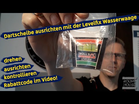 Dartscheibe ausrichten mit der Levelfix Wasserwaage von Bull's - Review
