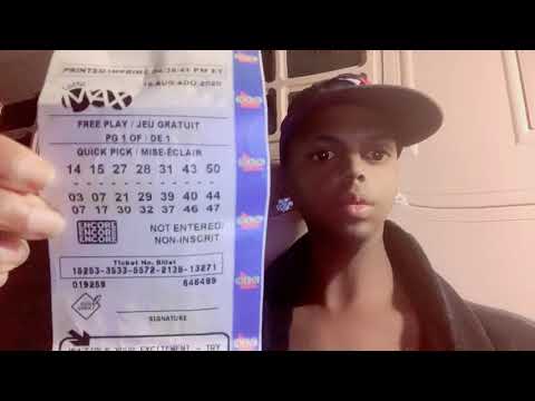 Lotto Max 649 Quick Pick Winner Jonathan Mclymont JM 3405 KINGLET CRT L6L6T3