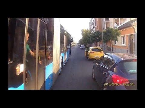 BKK / VT-ARRIVA busz centizés MHU-731 | Bus close pass, MGIF