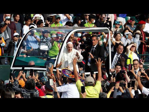 Pope Francis speaks of honouring elders as a path to reconciliation at Edmonton mass
