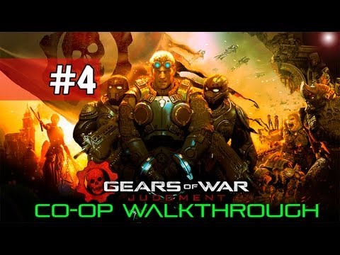 Gears of War Judgment Walkthrough - Part 4 Museum Fight! - (Co-op) ALL CHALLENGES ON