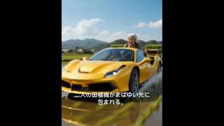 田植えおばあちゃんのフェラーリ対決！赤VS黄色❗ #癒し #自然 #Natural #リラクゼーション #ストレス解消