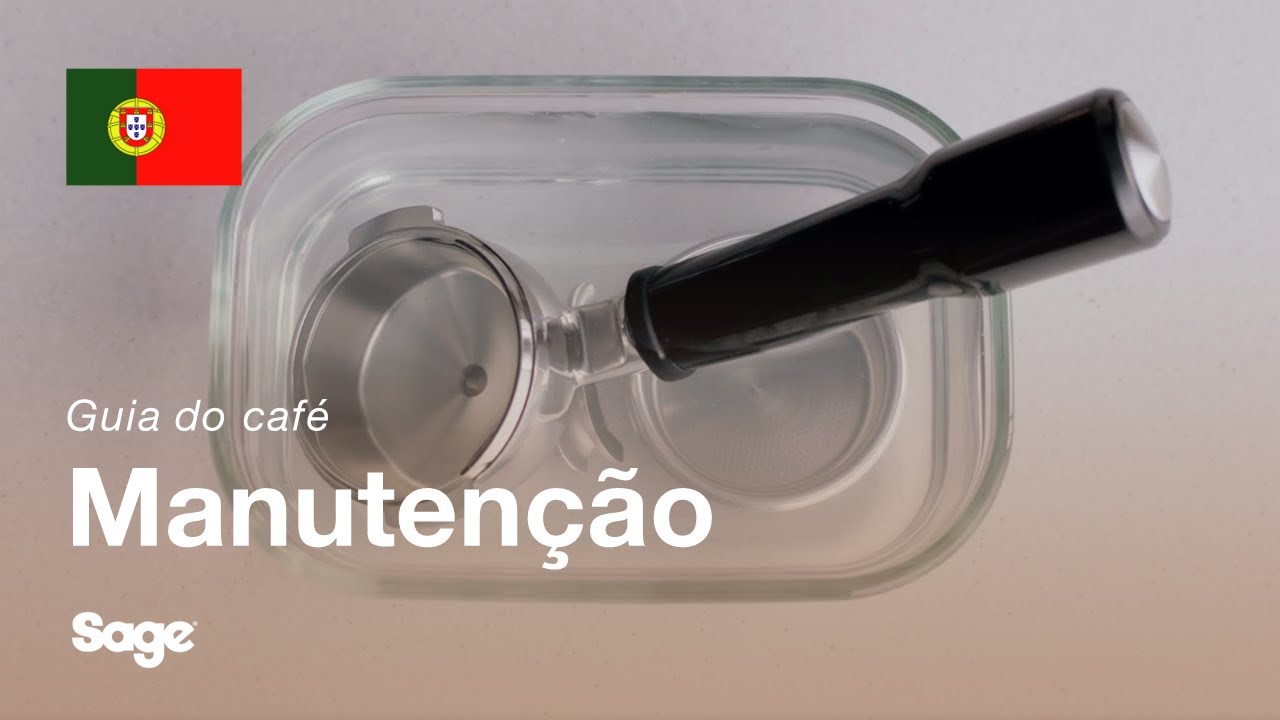Como limpar o manípulo de café e o cesto de filtro