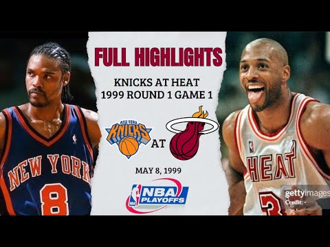 New York Knicks at Miami Heat - 1999 Playoffs Round 1 Game 1 - Full Highlights