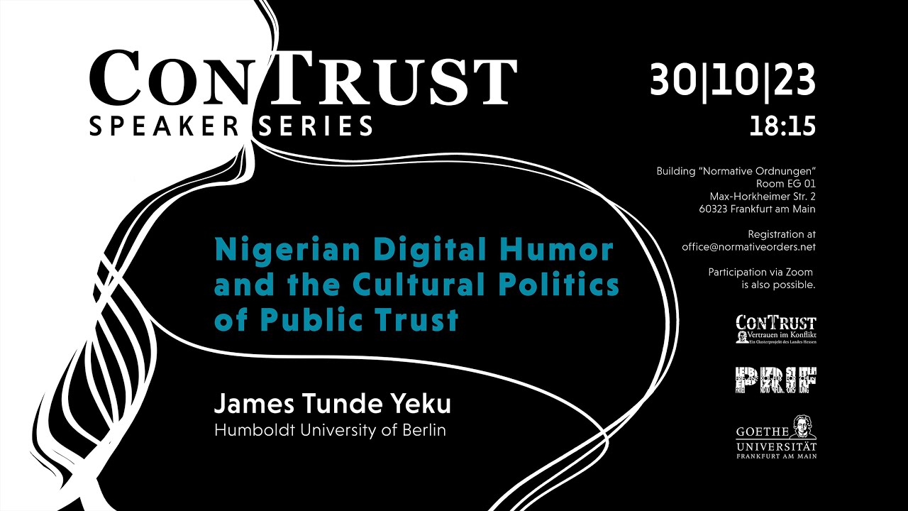 Nigerian Digital Humor and the Cultural Politics of Public Trust