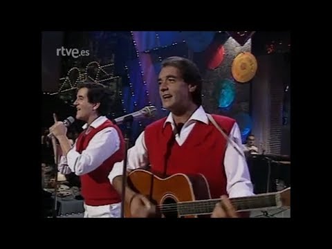 Dúo Dinámico en TVE, 1990, cantan 2 pupurrís: GUATEQUES 5 y 6.