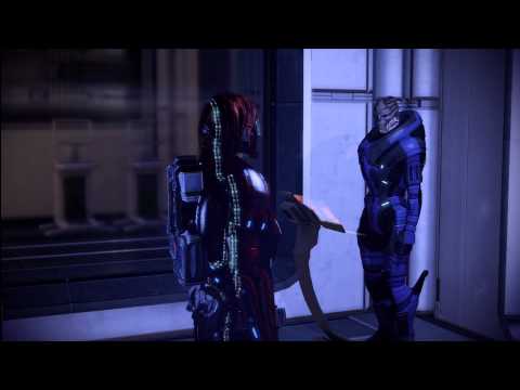 Mass Effect 2 Kasumi being funny on the Citadel in rare scene