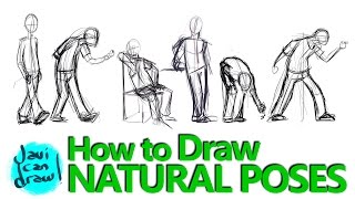 HOW TO DRAW NATURAL CHARACTER POSES - A Process Tutorial