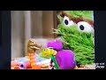 Sesame Street Barney Dinosaur Worm Male Green Worm