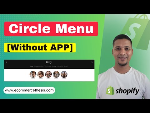 How to add Circle Menu in Shopify Website without App