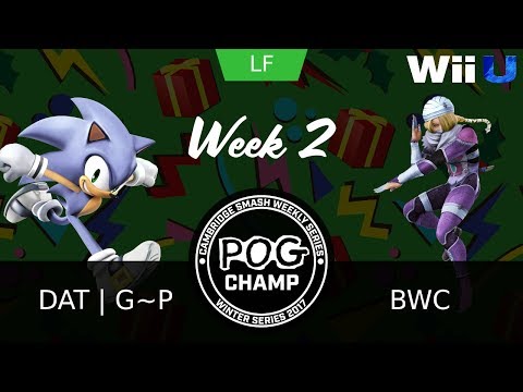Pog Champ Winter W2 - Losers Finals - DAT | G~P (Sonic) vs. BWC (Sheik)