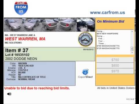 Types of Vehicles at Auto Auction in West Warren MA