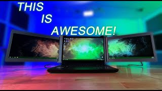 FOPO Portable Triple Monitor Workstation.. I'm in LOVE