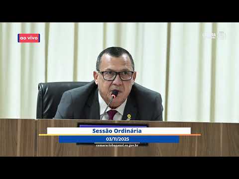 Câmara Municipal de Rio Bananal ao vivo 03/11/2025