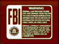 Red FBI Warnings 1991 1997