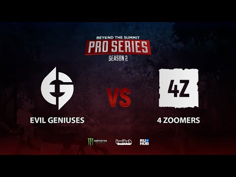 Evil Geniuses vs 4 Zoomers, BTS Pro Series Season 2: Americas, bo3, game 1 [Mila & ladyfrika]