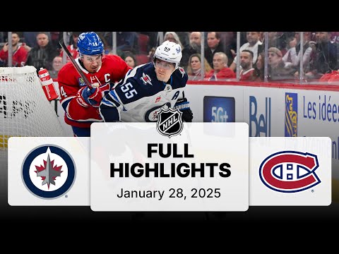 NHL Highlights | Jets vs. Canadiens | January 28, 2025