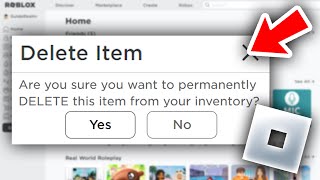 How To Delete Items From Inventory On Roblox - Full Guide