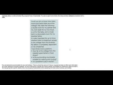 How to write an EMAIL or LETTER for the B2 FCE Exam / Part One