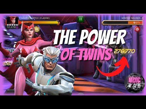 5 STAR RANK 5 MAX SIG OG SCARLETT WITCH WITH QUICK SILVER SYNERGY | Mad Damage Massive Sp2's #mcoc