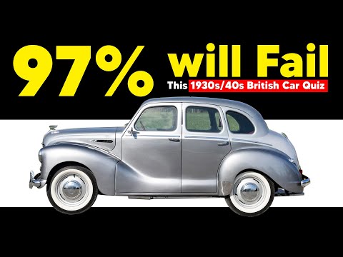 Guess These 1930s & 40s British Classic Cars! Can You Get All 30 Right?