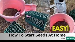 How-to start your garden seeds in seed trays #vegogarden