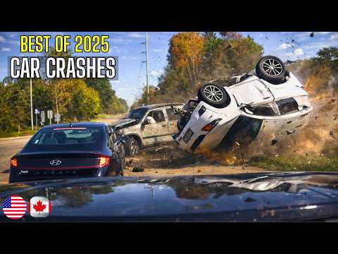 Best of Car Crashes Compilation - 2025 [MegaDrivingSchool Rewind]