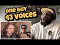 One Guy 43 Voices ( With Music ) - Roomie | REACTION