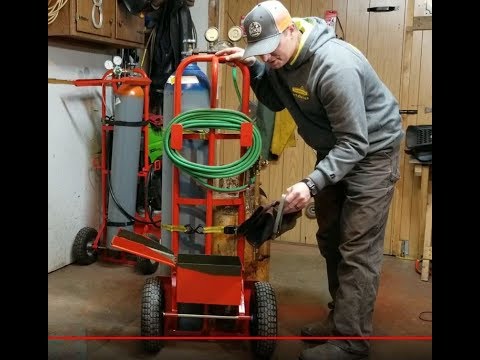 How to paint cylinder carts