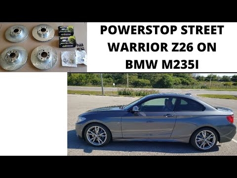 bmw f22 brakes replacement (powerstop z26 on M235i)