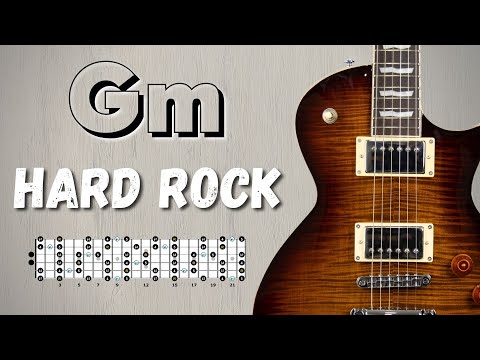 Energetic HARD ROCK Groove Backing Track in G minor