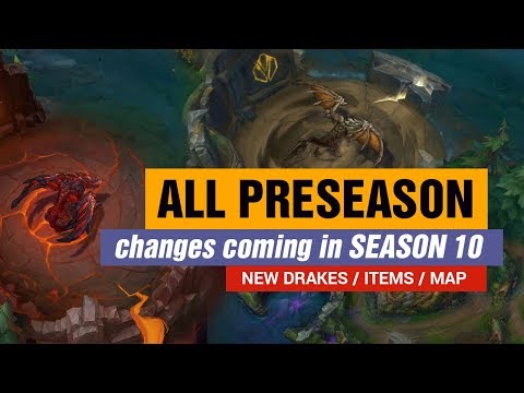 All PRESEASON changes for Season 10 : Rise of the Elements