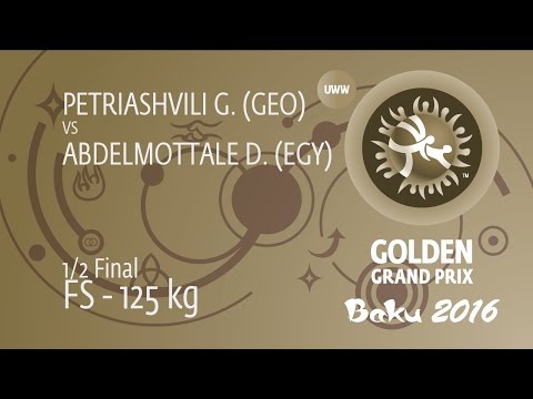 1/2 FS - 125 kg: G. PETRIASHVILI (GEO) df. D. ABDELMOTTALE (EGY), 5-0