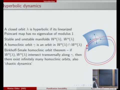 Hamiltonian Instability Driven by Recurrent Dynamics - Marian Gidea
