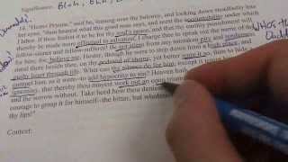 Reading Key Passages