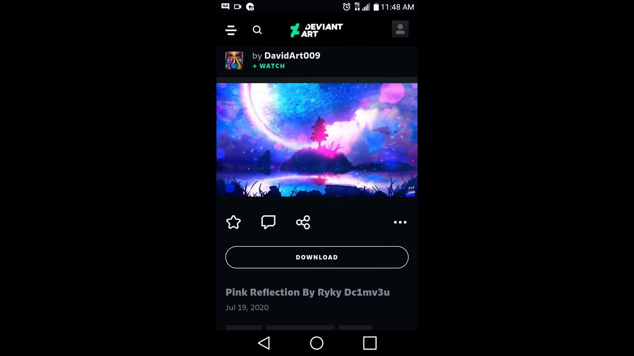 DavidArt009 - 'Pink Reflection' by Ryky Dc1mv3u (DeviantArt)