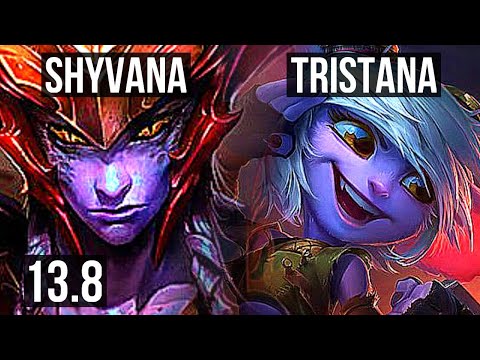 SHYVANA vs TRISTANA (MID) | 4/0/10, 2.0M mastery, 300+ games | KR Diamond | 13.8