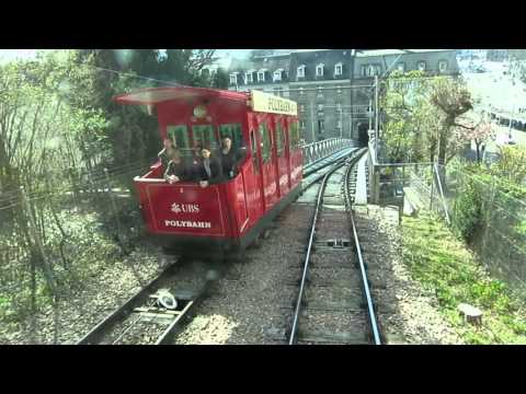 Standseilbahn 8000.01 Zürich Polybahn Talfahrt - Funicular