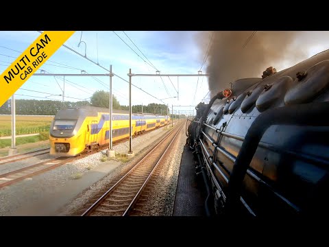 🇩🇪 Cab Ride 1940: Running a German BR01 at 100km/h across the main line 18/9/21 Multicam