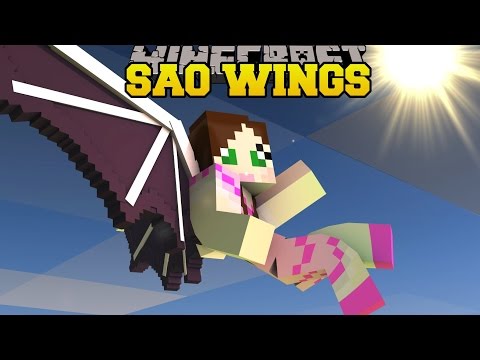 ULTIMATE Flying Race in Minecraft - Sword Art Online Wings Mod!