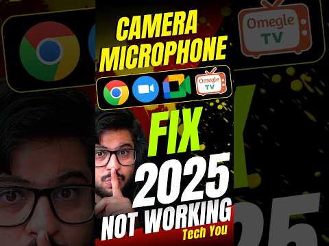 Webcam 🎥 Microphone🎙️ Not Working in 2025? | Chrome, Zoom, Omegle Mic Fix 🔧