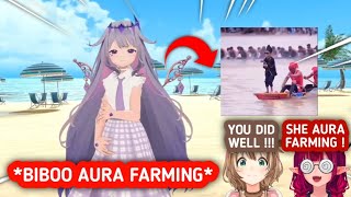 Risu & Irys Reaction To Biboo Do The Dance Aura Farming Kid On The Boat [Koseki Bijou/Ayunda Risu]