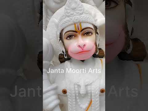 White Marble Hanuman Ji Statue