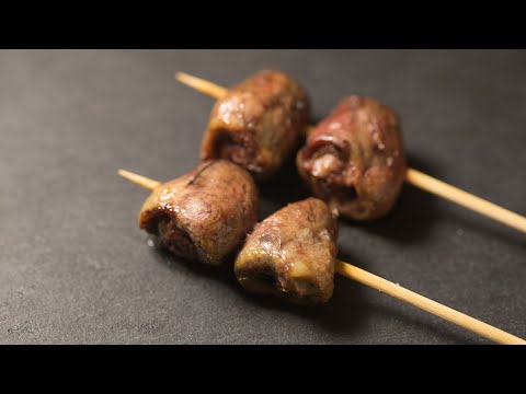 鶏ハツの焼き鳥