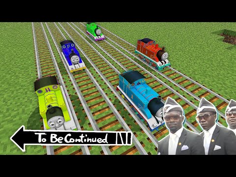 Race of THOMAS THE TANK ENGINE .EXE and Colorful Friends in Minecraft - Coffin Meme