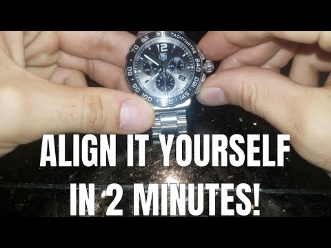HOW TO ALIGN / RECALIBRATE TAG HEUER WATCH HANDS USING BUTTONS, DO IT YOURSELF! (QUARTZ CHRONOGRAPH)