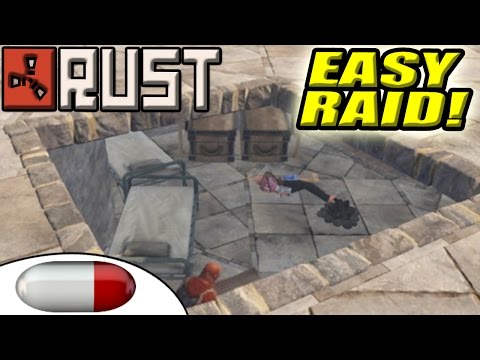 Rust Raid: ANOTHER EASY JACKPOT - Low-Cost Ladder Hatch Eco Raid - JUICE | vanilla ( Rust Raids )